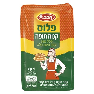 קמח תופח 30% חיטה מלאה