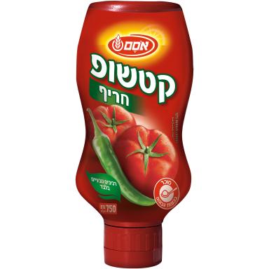 קטשופ חריף 750 גרם אסם