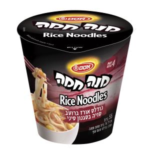 מנה חמה רייס נודלס רוטב סויה סיני 
