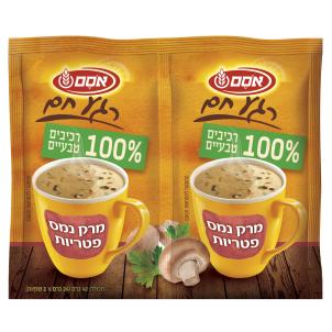 מרק נמס זוג פטריות בדצ 