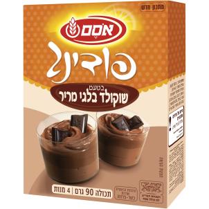 פודינג בטעם שוקולד מריר 90 גר' 