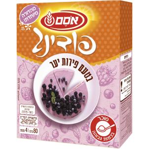 אינסטנט פודינג בטעם פירות יער 
