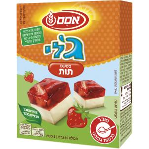 ג'לי תות 90 גרם אסם 