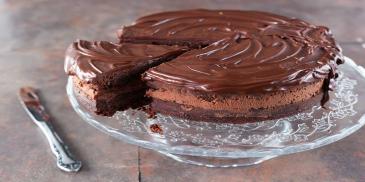 עוגת מוס שוקולד אפויה