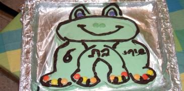 עוגה שהתחפשה לצפרדע